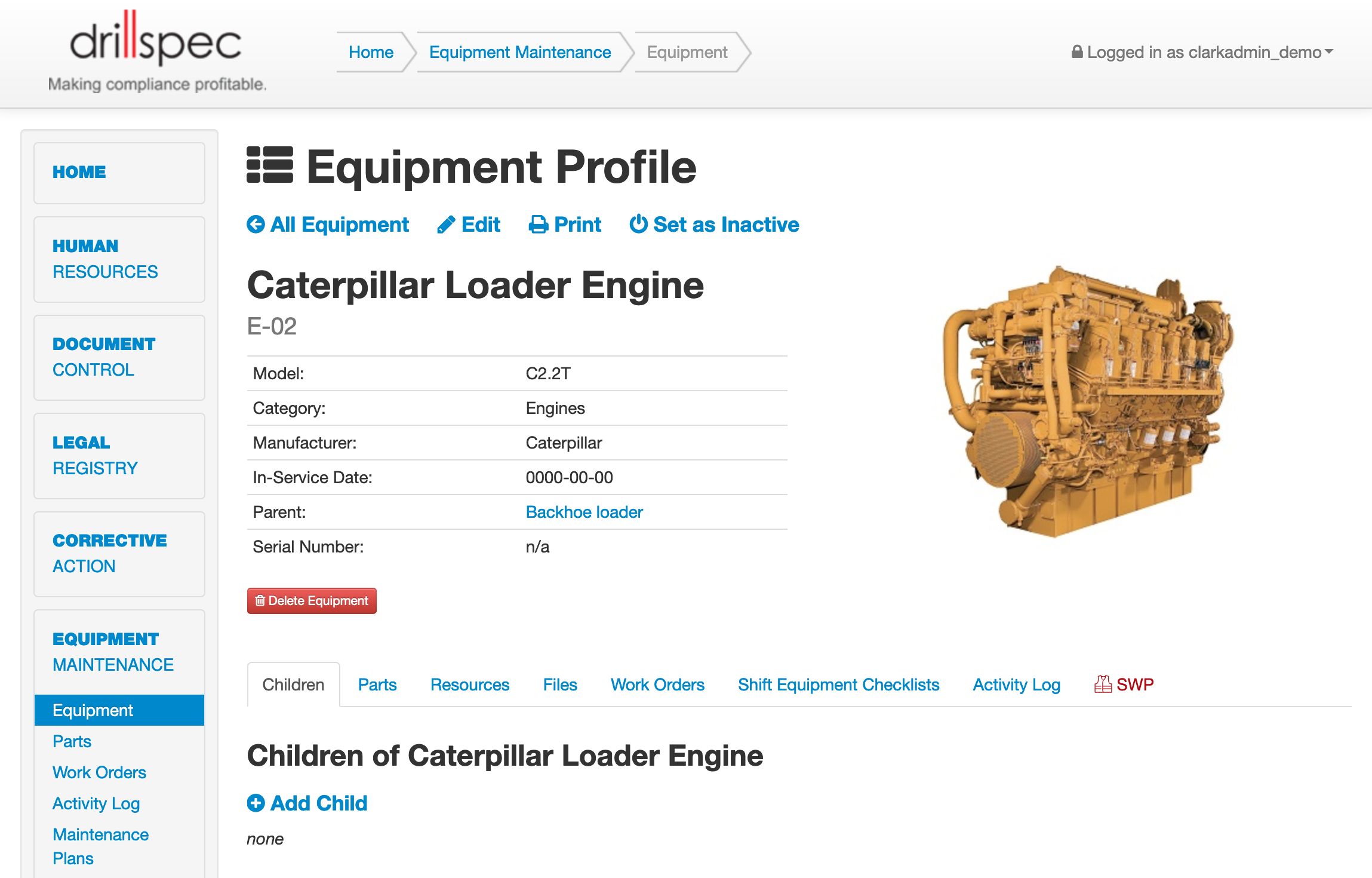 Drillspec Profile Example